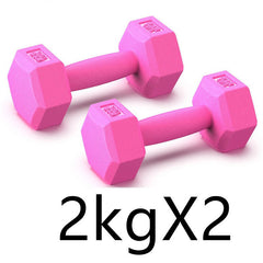 Rubberized Dumbbells for Arm Muscle Training Home Fitness Equipment