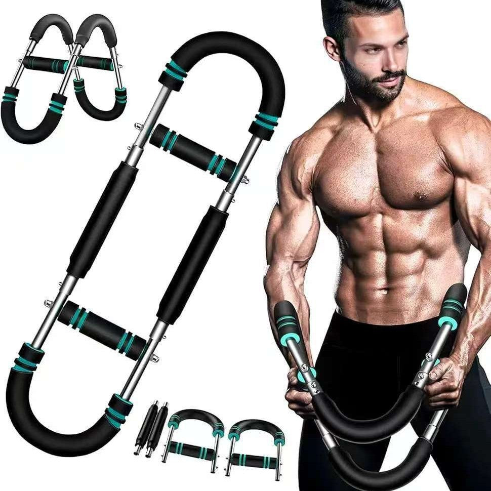 Adjustable Arm Strength Trainer U-Shaped Chest Fitness Exercise Equipment