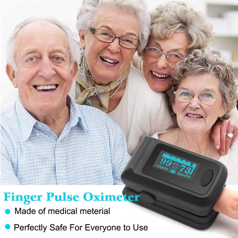 Fingertip Pulse Oximeter Blood Oxygen and Heart Rate Monitor