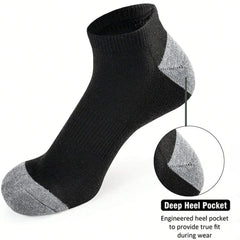 10 Pairs Breathable Low-Cut Socks – Sweat-Absorbing, Odor-Proof for Outdoor Activities