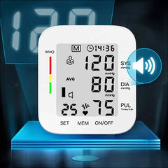 Blood Pressure Monitor Digital Wrist Blood Pressure Machine Automatic Cuff BP Detector