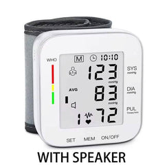 Blood Pressure Monitor Digital Wrist Blood Pressure Machine Automatic Cuff BP Detector