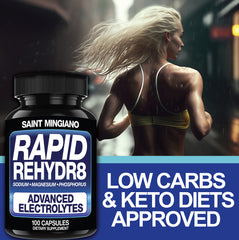 Rapid Rehydr8 Electrolyte Capsules for Muscle Recovery and Endurance