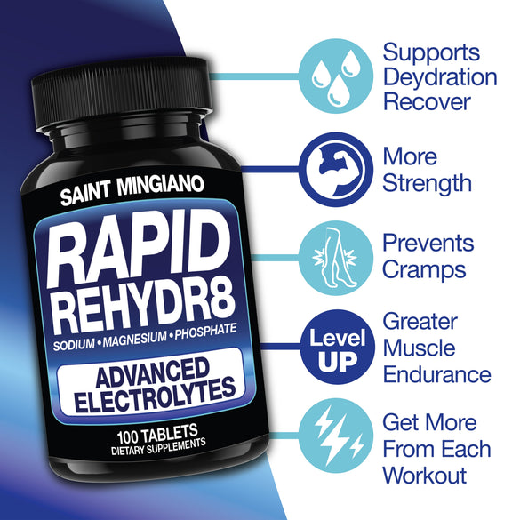 Rapid Rehydr8 Electrolyte Capsules for Muscle Recovery and Endurance