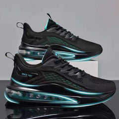 Men's Flyknit Air Cushion Running Shoes Fashion Height Increase