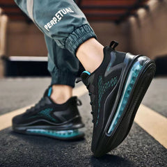 Men's Flyknit Air Cushion Running Shoes Fashion Height Increase