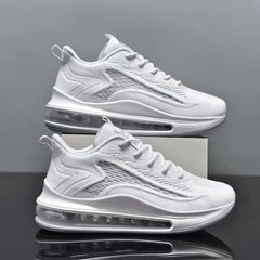 Men's Flyknit Air Cushion Running Shoes Fashion Height Increase