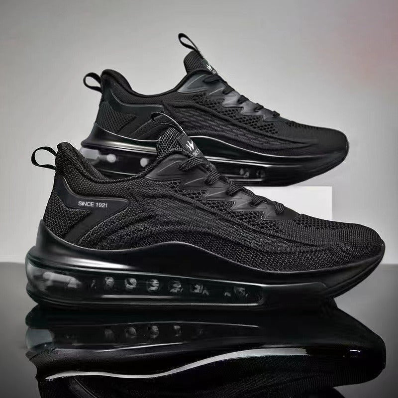Men's Flyknit Air Cushion Running Shoes Fashion Height Increase