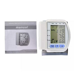 LCD Digital Automatic Wrist Cuff Blood Pressure Monitor