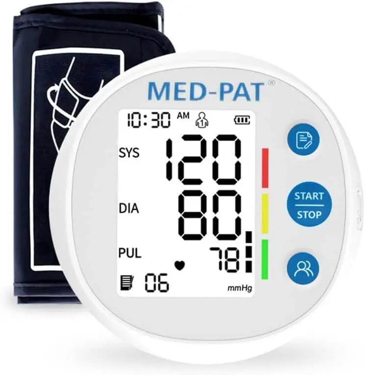 Digital Wrist Blood Pressure Monitor Automatic Cuff Health Measurement Device