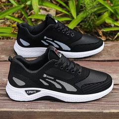 Men's Waterproof Anti-Slip Running Shoes Soft Sole Casual Sneakers