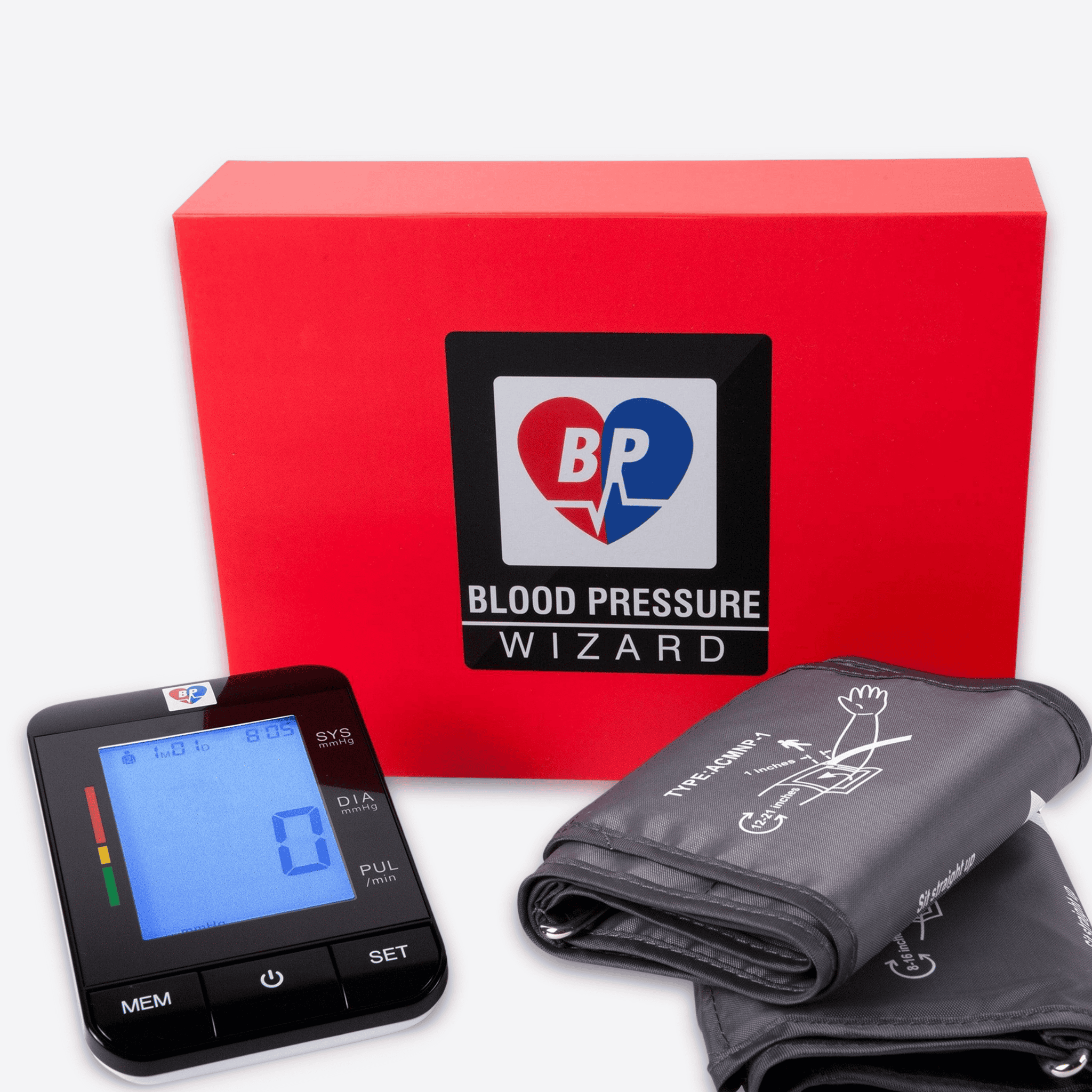 Wizard Research Blood Pressure Monitor with Regular and XL Cuffs